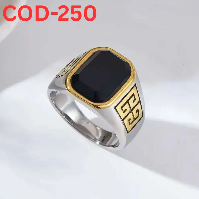 Turkish Black Stone Finger Ring-250